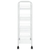Keukentrolley 4-laags 46x26x85 cm ijzer wit 4