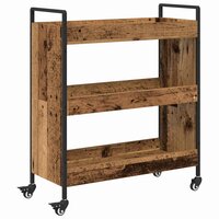 Keukentrolley Oudhout 70 x 30 x 82 cm Bewerkt hout 2