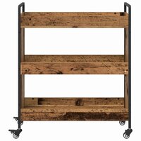 Keukentrolley Oudhout 70 x 30 x 82 cm Bewerkt hout 6