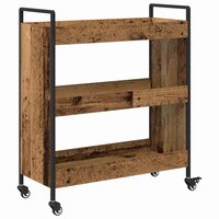 Keukentrolley Oudhout 70 x 30 x 82 cm Bewerkt hout 8