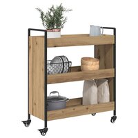 Keukentrolley Artisan Eiken 70 x 30 x 82 cm Bewerkt hout 3