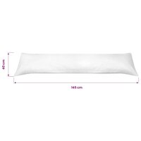 Zijslaapkussen 40x145 cm wit 4