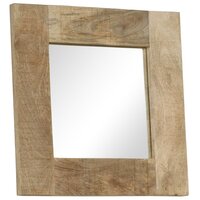 Spiegel 50x50 cm massief mangohout 8