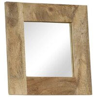Spiegel 50x50 cm massief mangohout 9