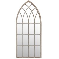 Spiegel 100x45 cm ijzer zandkleurig 3