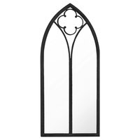 Spiegel 100x45 cm ijzer zwart 2