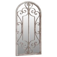Spiegel 70x30 cm ijzer zandkleurig 3