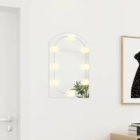 Spiegel met LED-verlichting boog 60x40 cm glas 3