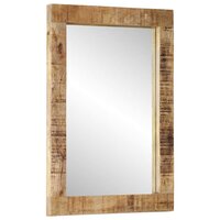 Spiegel 70x50 cm massief mangohout en glas 2