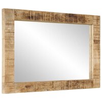 Spiegel 70x50 cm massief mangohout en glas 3