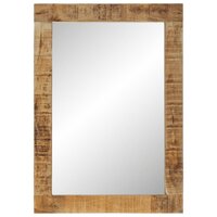 Spiegel 70x50 cm massief mangohout en glas 4