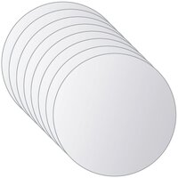 8 st Spiegeltegels rond glas 4