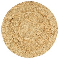 Placemats 6 st rond 38 cm jute natuurlijk 2