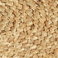 Placemats 6 st rond 38 cm jute natuurlijk 3