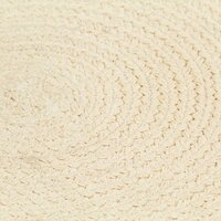 Placemats 4 st rond 38 cm katoen natuurlijk  3