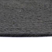 Placemats 6 st rond 38 cm katoen effen donkergrijs  4