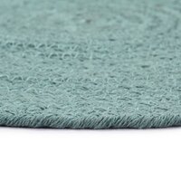 Placemats 6 st rond 38 cm katoen effen groen  3