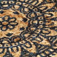 Placemats 6 st rond 38 cm jute donkerblauw 4