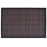 6 Placemats bamboe 30 x 45 cm donkerbruin 2