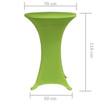 Tafelhoes stretch 2 stuks 70 cm groen 5