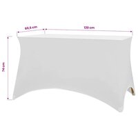 Tafelhoes stretch wit 120x60,5x74 cm 2 st 6