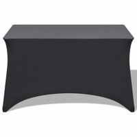 Tafelhoes stretch antraciet 120x60,5x74 cm 2 st 2