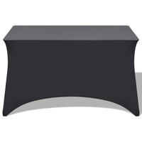 Tafelhoes stretch antraciet 183x76x74 cm 2 st 2