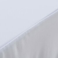 2 st Tafelhoezen stretch met rok 120x60,5x74 cm wit 3