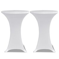 Statafelhoes Stretch &amp;Oslash;70cm Wit (2 stuks) 2