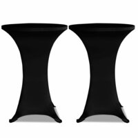 Statafelhoes Stretch &amp;Oslash;70cm Zwart (2 stuks) 2