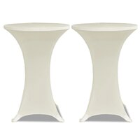 Statafelhoes Stretch &amp;Oslash;80cm Cr&amp;egrave;me (2 stuks) 2