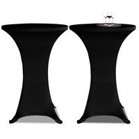 Statafelhoes 4 st stretch &amp;Oslash;70 cm zwart 2