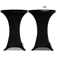 Statafelhoes 4 st stretch &amp;Oslash;80 cm zwart 2