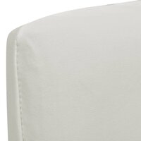 6 st Stoelhoezen recht stretch cr&amp;egrave;mekleurig 2