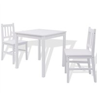 3-delige Eethoek wit 2