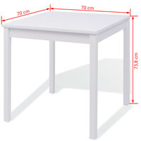 3-delige Eethoek wit 8
