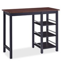 3-delige Barset MDF zwart 4