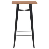 3-delige Barset staal zwart 3