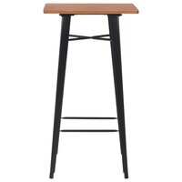 3-delige Barset staal bruin zwart 3