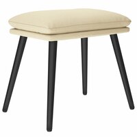 Voetenbank 45x29,5x35 cm stof cr&amp;egrave;mekleurig 2