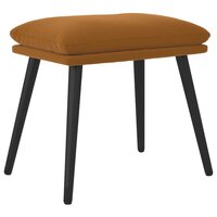Voetenbank 45x29,5x35 cm fluweel bruin 2
