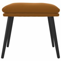 Voetenbank 45x29,5x35 cm fluweel bruin 3