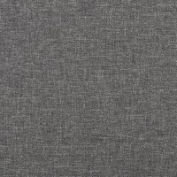 Voetenbank 45x29,5x35 cm stof en kunstleer lichtgrijs 5