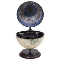Globebar tafelmodel eucalyptushout groen 4