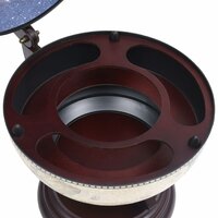 Globebar tafelmodel eucalyptushout groen 6