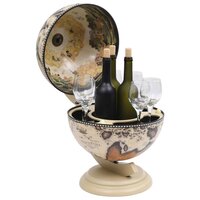 Globebar tafelmodel eucalyptushout wit 3