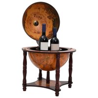 Globebar massief eucalyptushout bruin 2