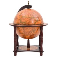 Globebar massief eucalyptushout bruin 4