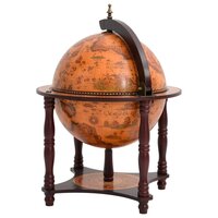 Globebar massief eucalyptushout bruin 5
