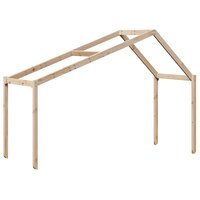 Kinderbedhuisje 203x95,5x142 cm massief grenenhout 2